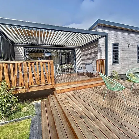 De Standing, 7 Couchages, Piscine Chauffée, Proche Et Commerces, Wifi Inclus - Fr-1-361-463 Chalet Jullouville-les-Pins